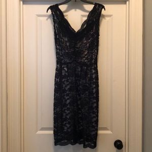 Black lace dress by Calvin Klein